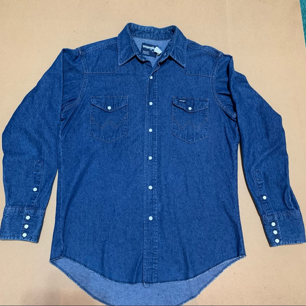 Vintage Wrangler Pearl Snap Western Shirt 16-34